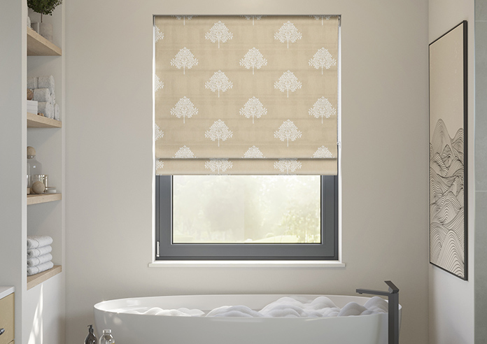 William Morris At Home Marigold Tree Embroidery, Chalk - Twist&Fit Roman Blind - Image 3
